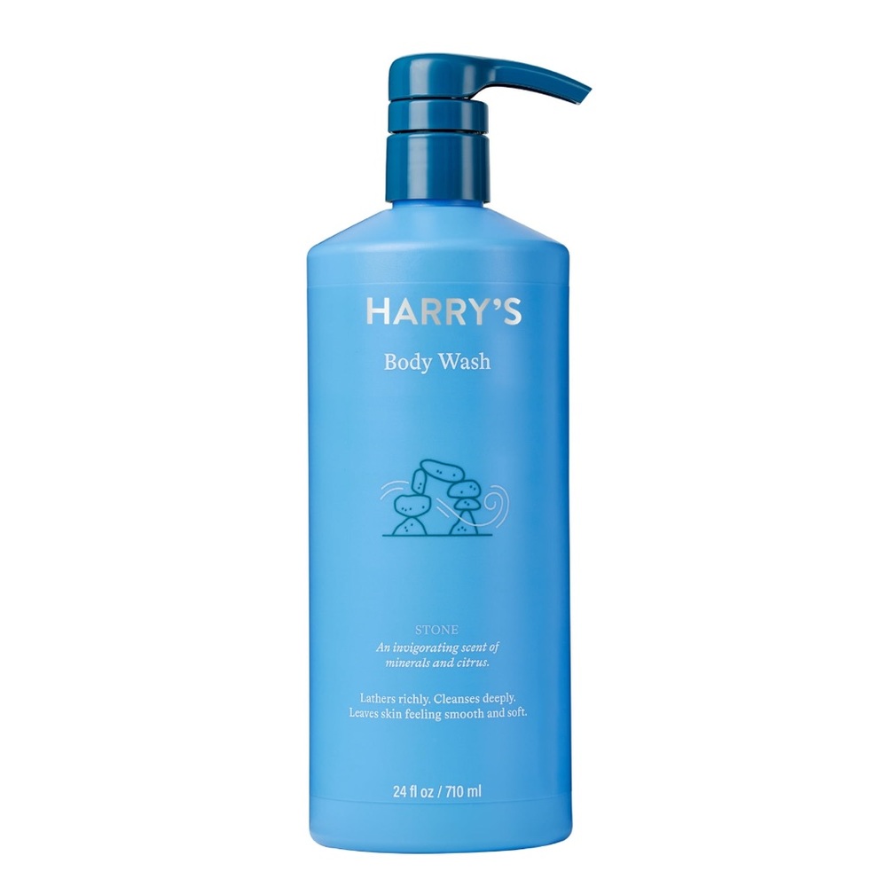 Harry's Men's Stone Scent Cleansing Foam Body Wash Pump, 24 fl oz NWT